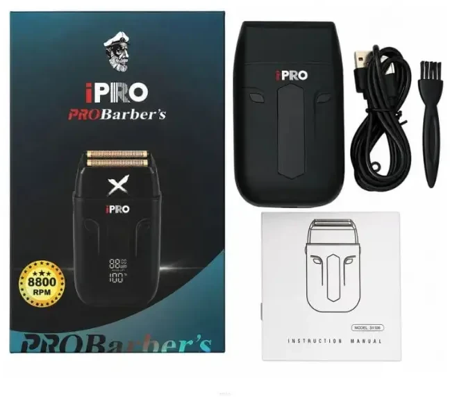 Ipro Probarbers iPRO Shaver Plaukų skutimo mašinėlė S1106, Juoda