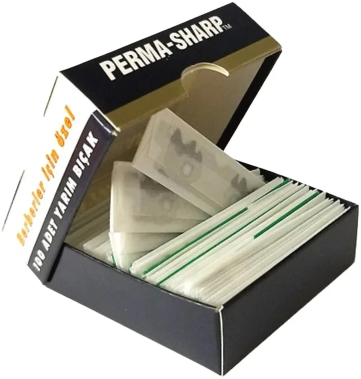 PERMA-SHARP Single Edge Razor Blades Vienašmeniai peiliukai, 100 vnt.