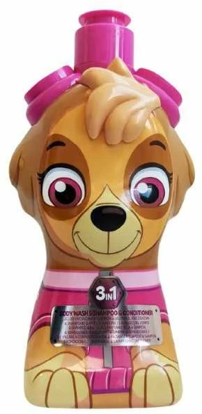 Nickelodeon Europe Distribution PAW PATROL dušo želė ir šampūnas su kondic. 3in1 Skye 3D, 400 ml