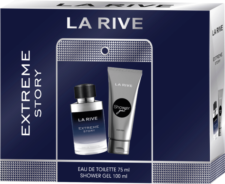 LA RIVE rinkinys vyrams EXTREME STORY (tualetinis vanduo 75 ml+dušo želė 100 ml)