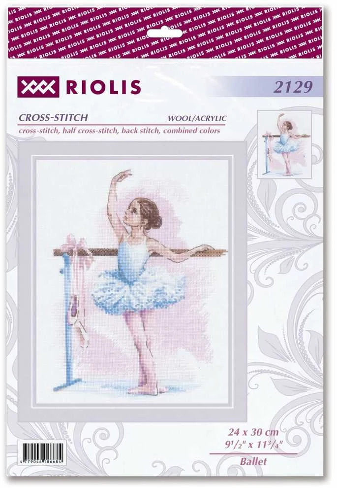 Riolis Siuvinėjimo kryželiu rinkinys Baletas 24x30 SR2129