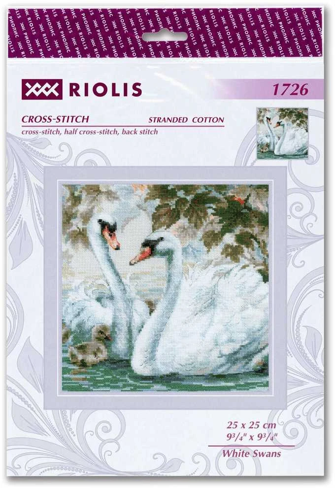Baltas Swans siuvinėjimo rinkinys iš RIOLIS Nr.: 1726