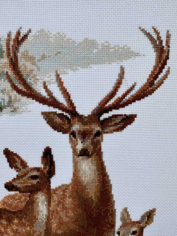 RIOLIS - Create It Yourself - Siuvinėjimo rinkinys „Elniai“ 1370 (40x50 cm)