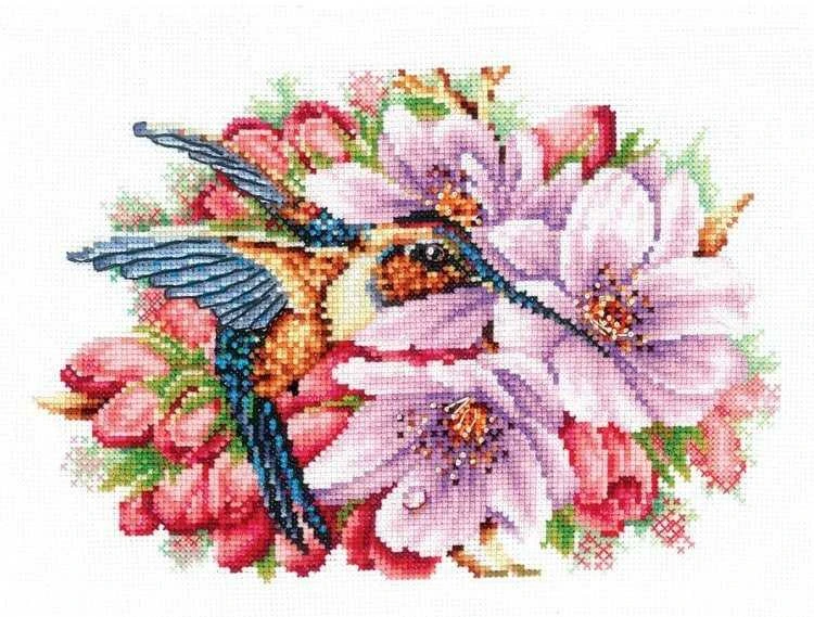 Andriana Beldizart Kolibris ir gėlės SANK-44