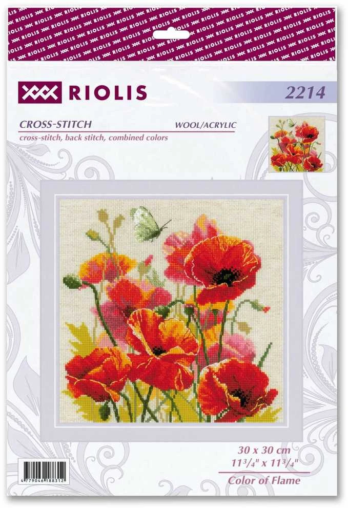 Riolis Kryželiu siuvinėjimo rinkinys „Liepsnos spalva“ 30x30 SR2214