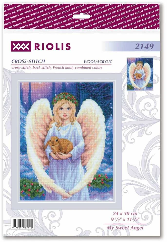 Riolis Kryželio siuvinėjimo rinkinys Mano mielas angeliukas 24x30 SR2149