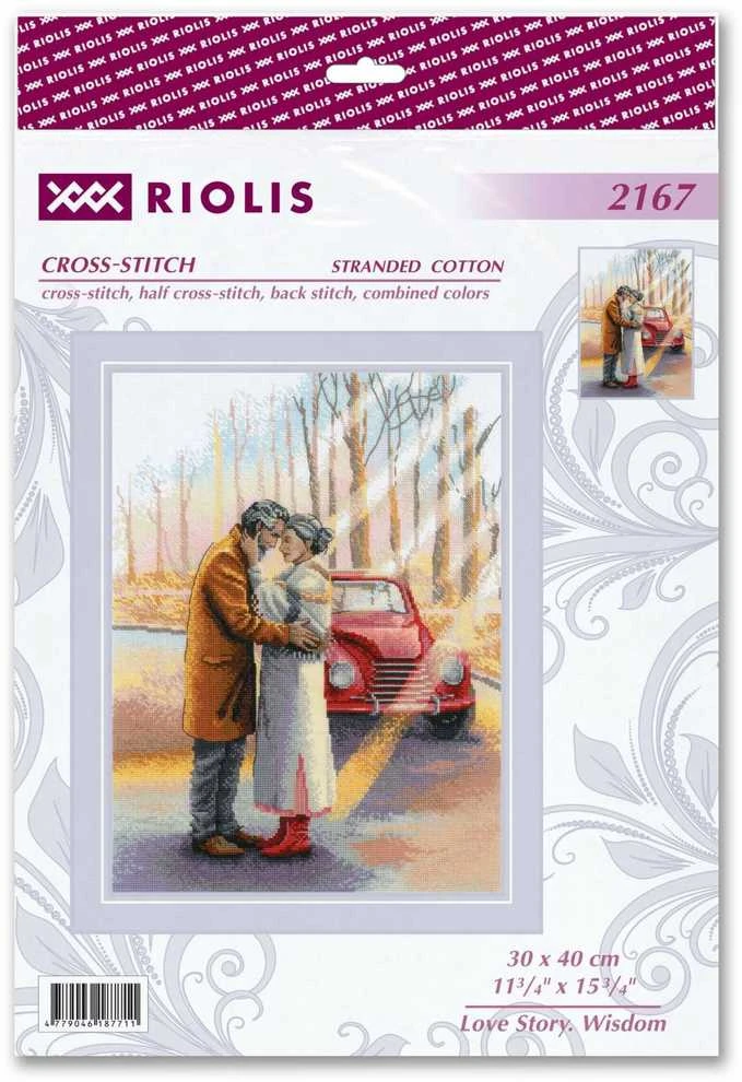 Riolis Kryželiu siuvinėjimo rinkinys "Meilės istorija. Išmintis" 30x40 SR2167