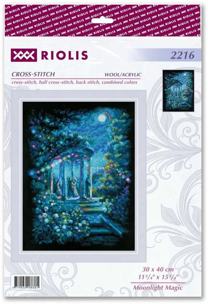 Riolis Kryželio siūlų rinkinys "Moonlight Magic" 30x40 SR2216