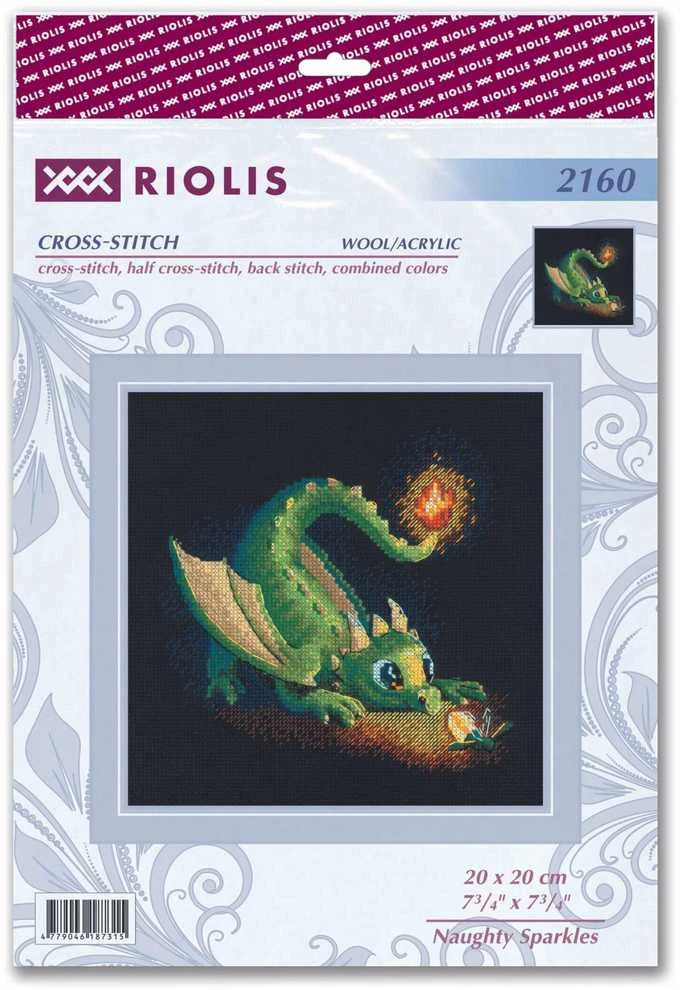 Riolis Kryželių siuvinėjimo rinkinys "Naughty Sparkles" 20x20 SR2160