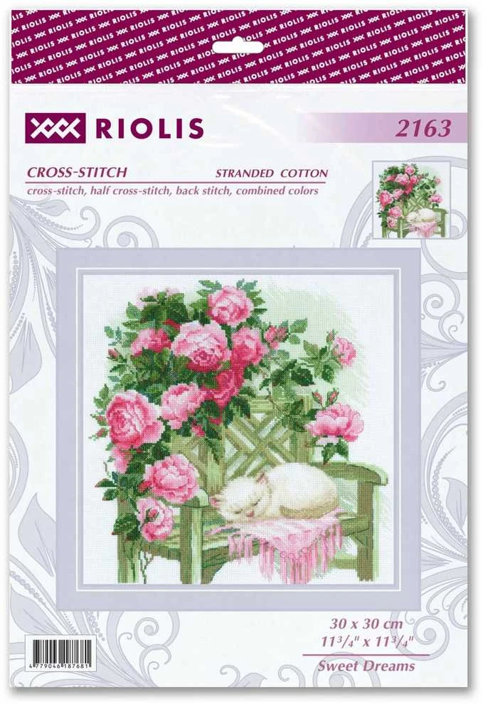 Riolis Kryželiu siuvinėjimo rinkinys "Saldūs sapnai" 30x30 SR2163