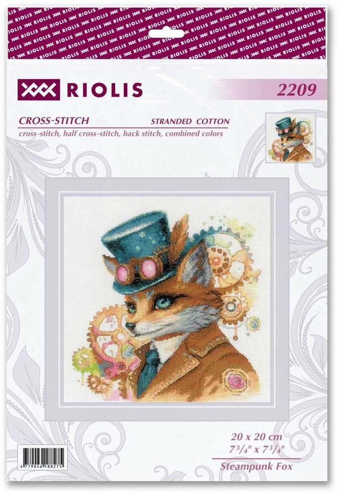 Riolis Kryželio siūlų rinkinys "Steampunk Fox" 20x20 SR2209