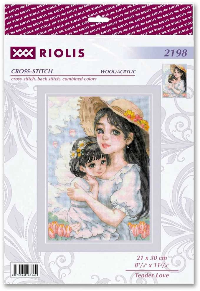 Riolis Kryželiu siuvinėjimo rinkinys „Švelni meilė“ 21x30 SR2198