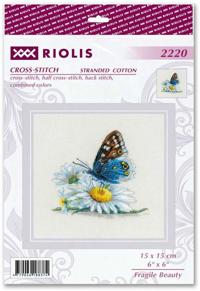 Riolis Kryželio siūlų rinkinys Fragile Beauty 15x15 SR2220