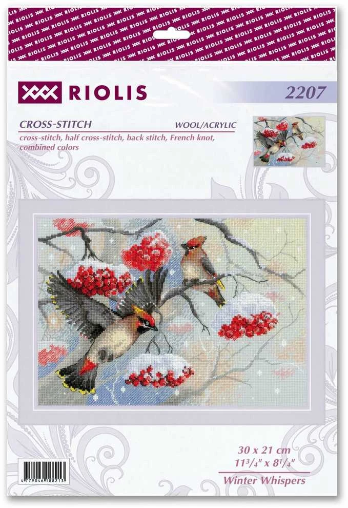 Riolis Siuvinėjimo kryželiu rinkinys "Žiemos šnabždesiai" 30x21 SR2207