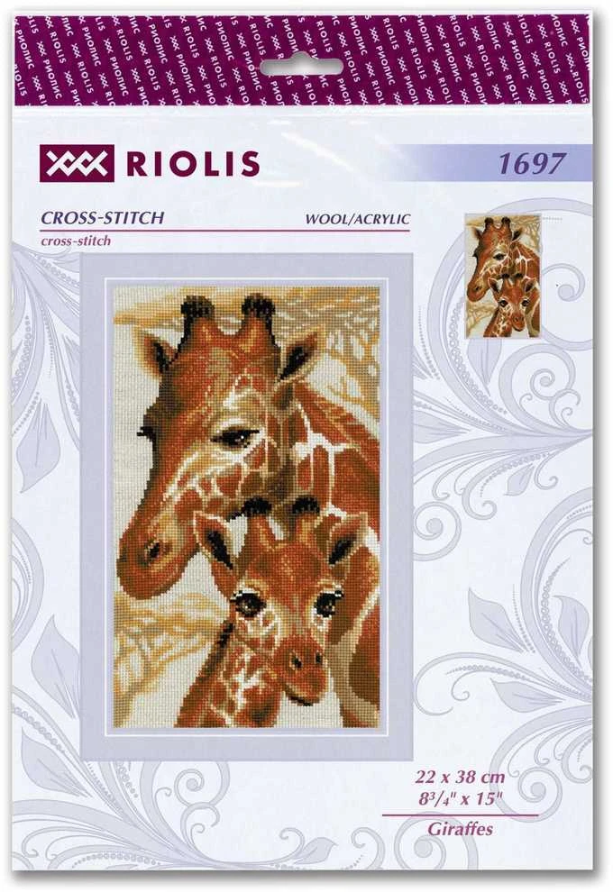Giraffes siuvinėjimo rinkinys iš RIOLIS Nr.: 1697