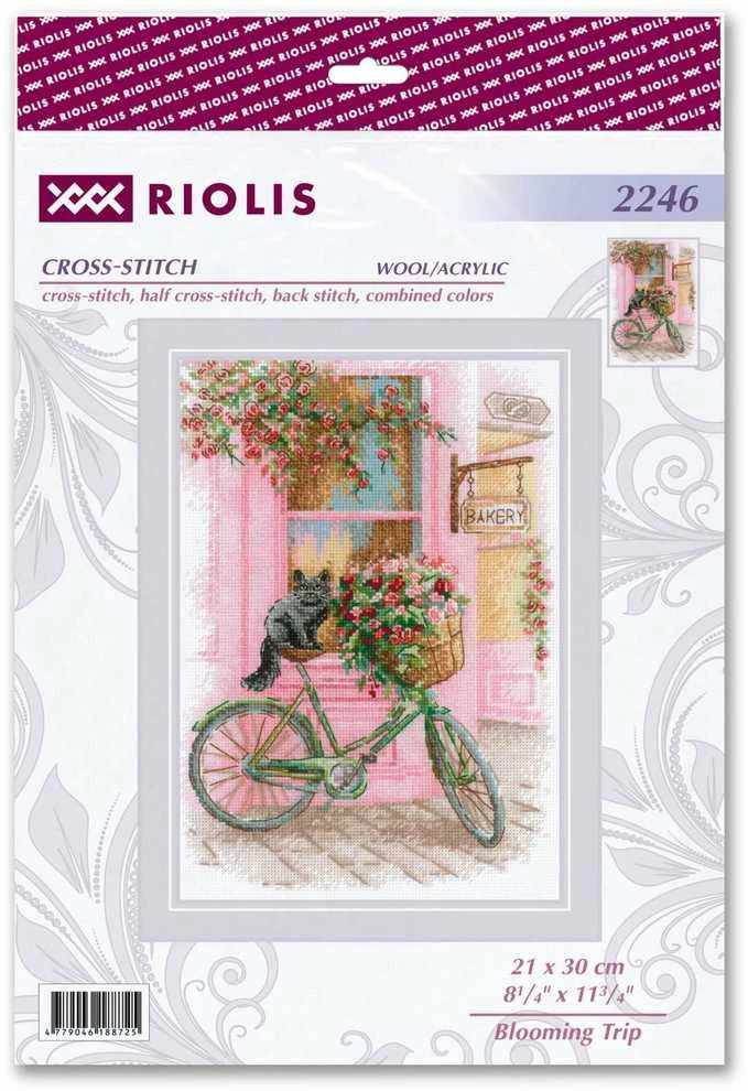 Riolis Kryželiu siuvinėjimo rinkinys Blooming Trip 21x30 SR2246