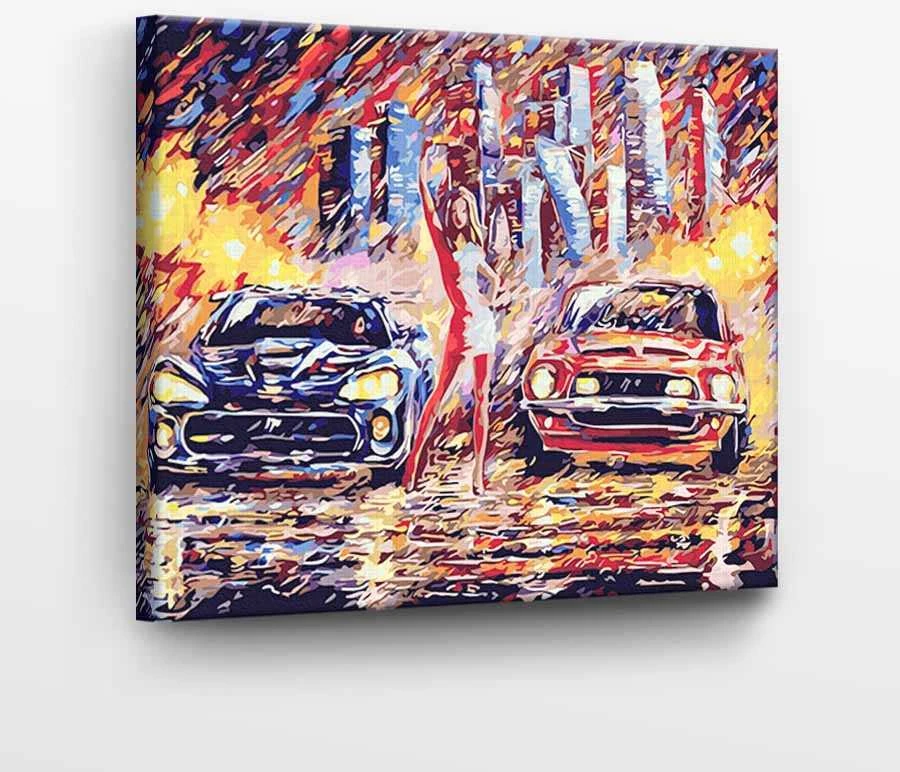 TPS Tapyba pagal skaičius Naktinės lenktynės 40x50 cm