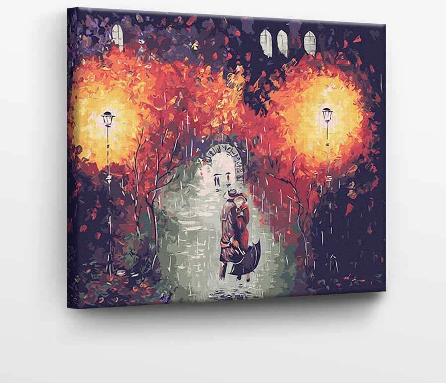 TPS Tapyba pagal skaičius Pasimatymas per lietų 40x50 cm