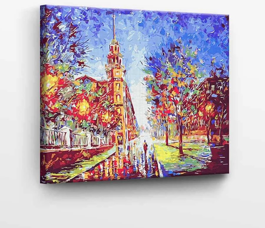 TPS Tapyba pagal skaičius Pėsčiųjų gatvė 40x50 cm