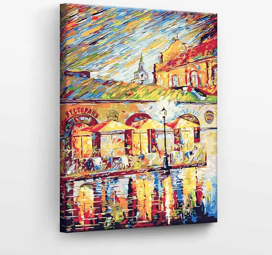 TPS Tapyba pagal skaičius Spalvingas lietus 40x50 cm