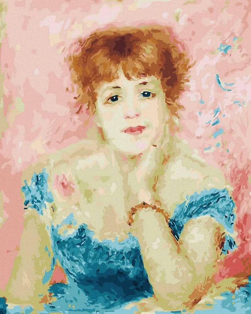 Tapyba pagal skaičius Jeanne Samary portretas 40x50 cm