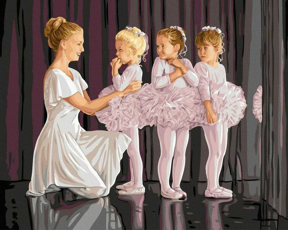Tapyba pagal skaičius Pirmasis baletas 40x50 cm