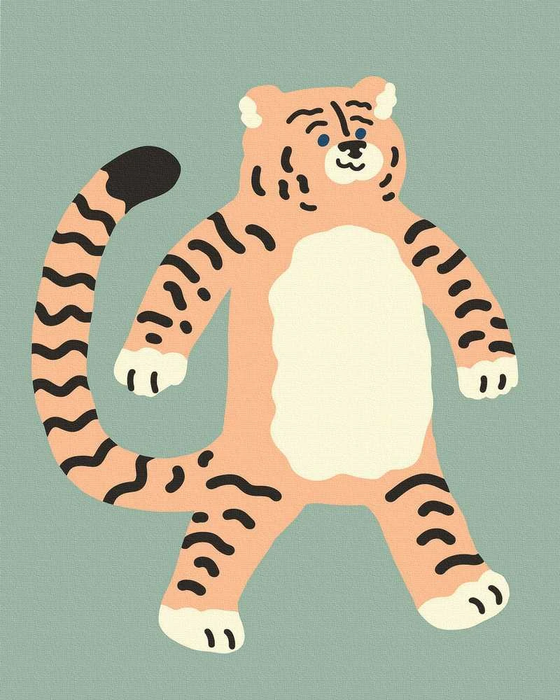 Tapyba pagal skaičius Tigras 40x50 cm