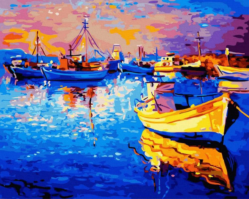 Tapyba pagal skaičius Valčių prieplauka 40x50 cm