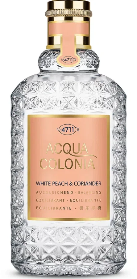4711 Acqua Colonia Baltas Peach & Coriander EDC odekolonas unisex, 100 ml
