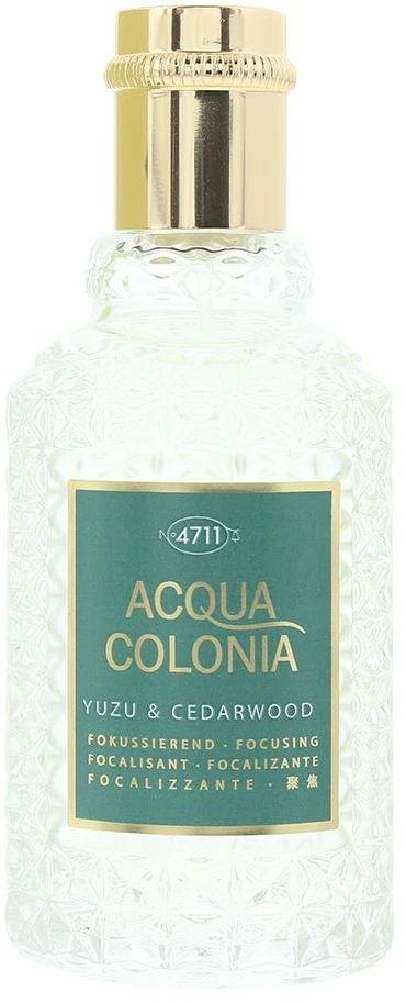4711 Acqua Colonia Yuzu & Cedarwood EDC odekolonas unisex, 50 ml