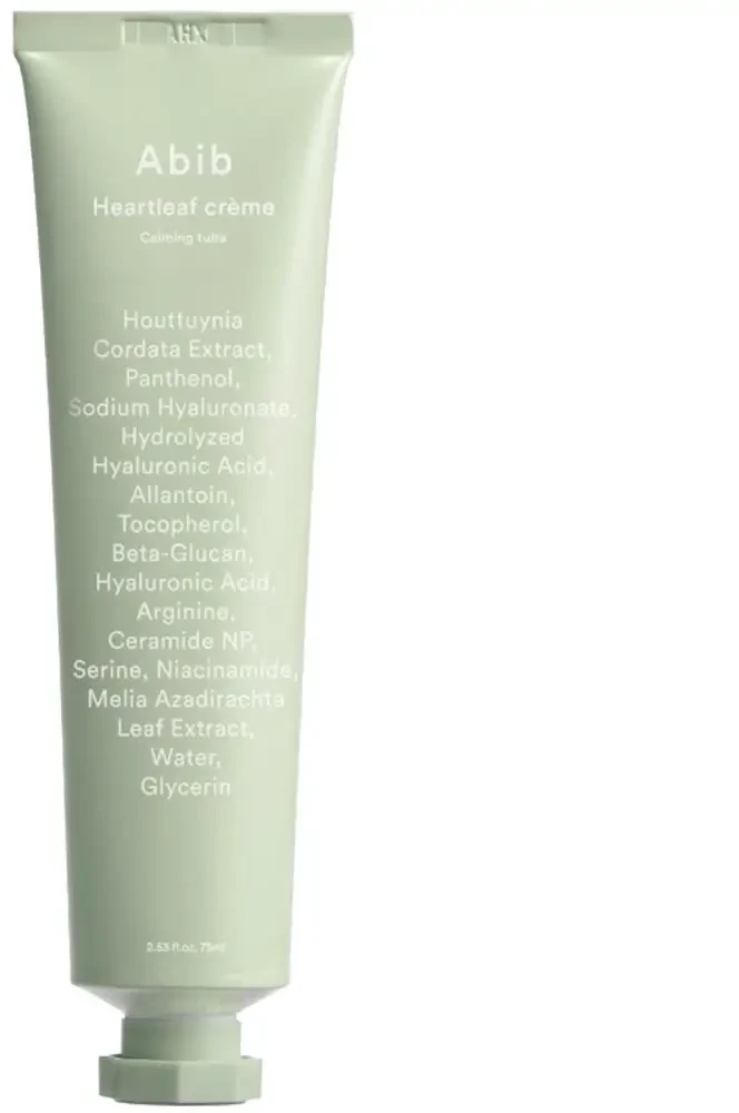 Abib Heartleaf Crème Calming Tube raminamasis veido kremas, 75 ml