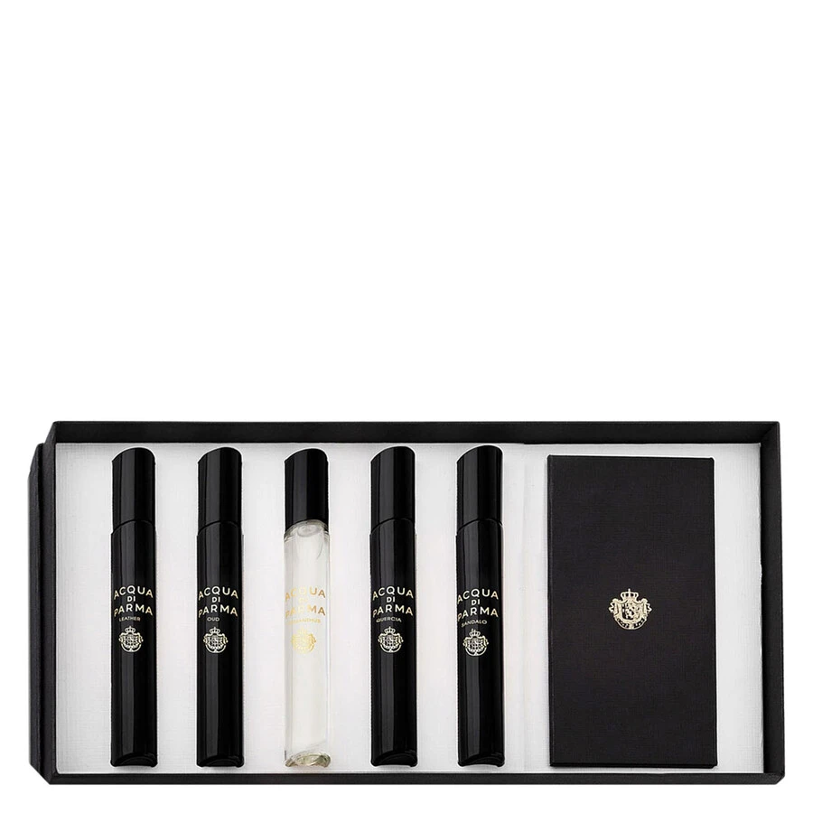 Unisex kvepalų rinkinys Acqua Di Parma “Signatures of the Sun” – Leather, Oud, Osmanthus, Quercia ir Sandalo, 7 ml
