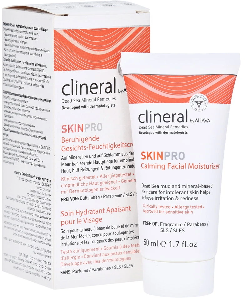CLINERAL by Ahava SkinPro apsauginis drėkinamasis kremas SPF 50, 50 ml