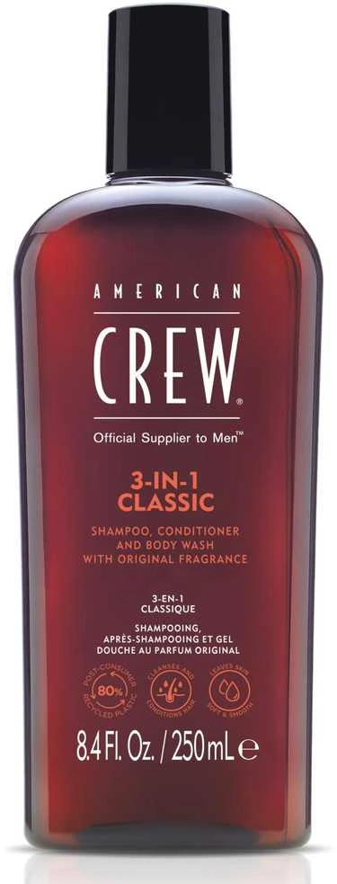 Šampūnas, kondicionierius ir dušo želė American Crew 3in1 Šampūnas, Conditioner, Kūno prausiklis 450ml