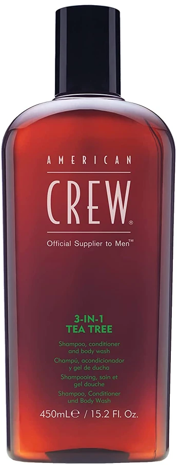 American Crew 3 in 1 Tea Tree kondicionierius ir kūno prausiklis 450ml