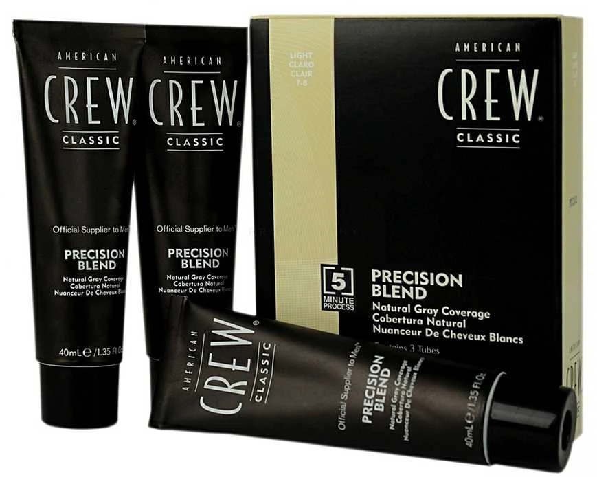 "American Crew Precision Blend 7 8 Light" 3 dalių rinkinys