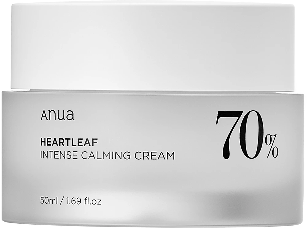 Anua Heartleaf 70% Intense Calming Kreminis raminantis veido kremas, 50 ml