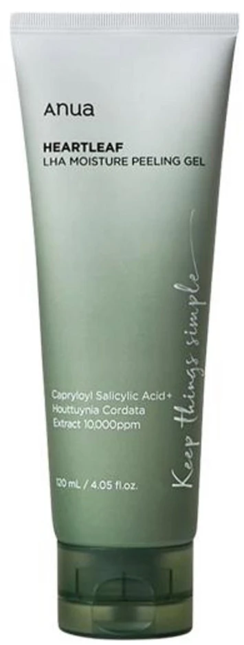 Anua Heartleaf LHA Moisture Peeling Gel Šveičiamasis veido gelis, 120 ml