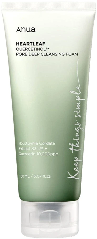 Anua, Heartleaf Quercetinol, Pore Cleansing, Cleansing Foam, 150 ml