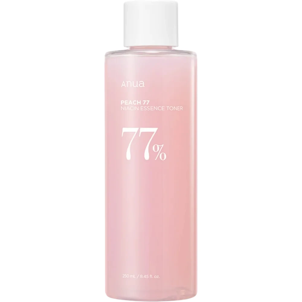 Anua Peach 77 Niacin Essence Toner Veido tonikas su persikų ekstraktu ir niacinamidu, 250 ml