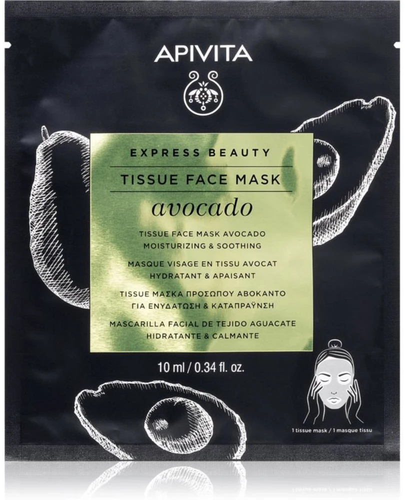 "Apivita" lakštinė raminanti drėkinamoji kaukė 10ml