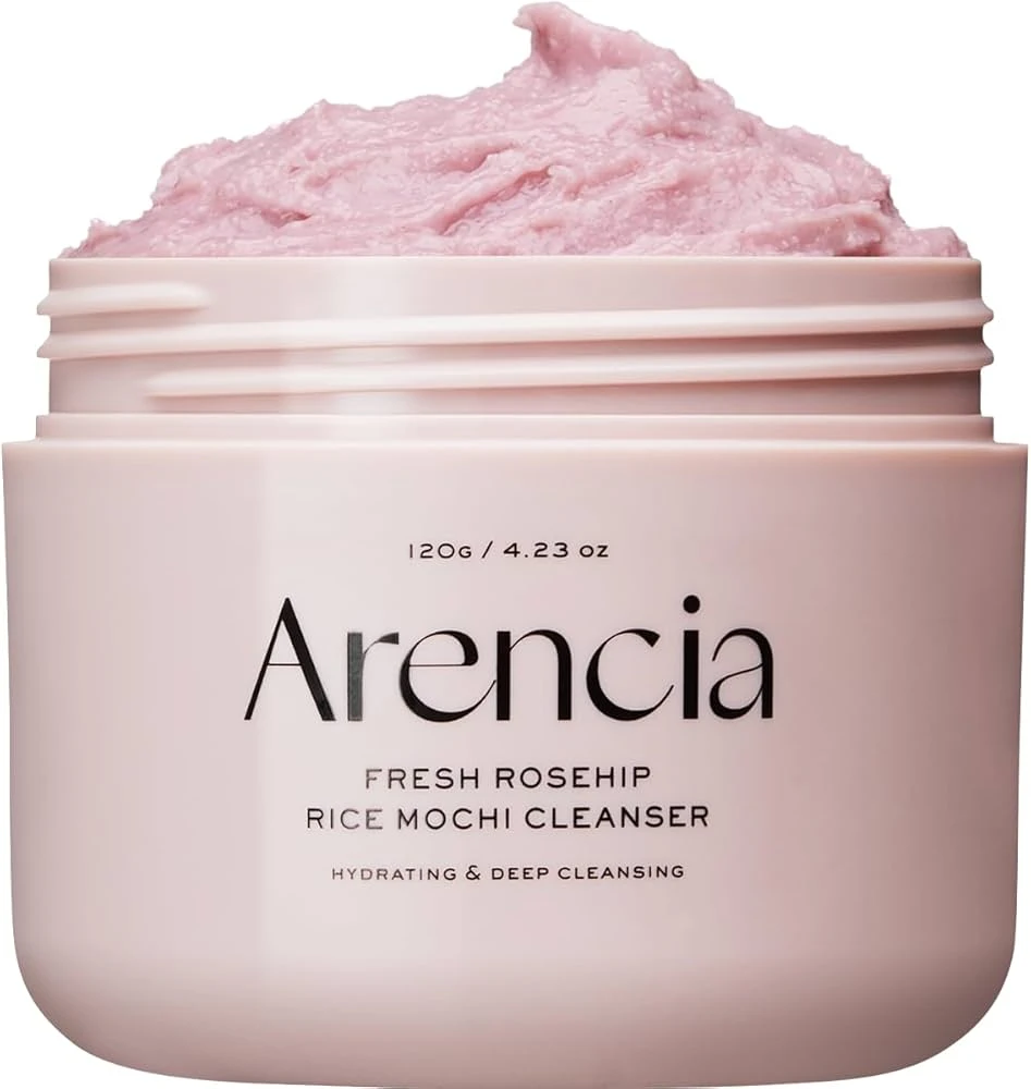 Arencia Rosehip Brightening Rice Mochi Face Valiklis - Daily Scrub - Moisturizing veido prausiklis 120ml