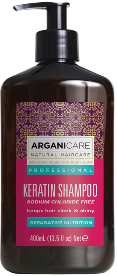 Arganicare Keratin Hair Šampūnas Repairing & maitininantis, 400 ml