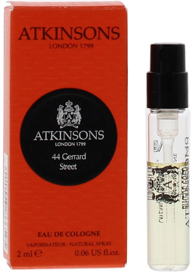 Atkinsons, 44 Gerrard Street, Eau De Cologne, Unisex, 2 ml *Vial