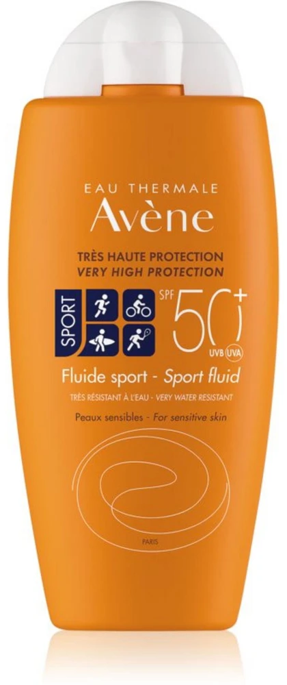 Avène Sport Fluid SPF 50+ itin atsparus drėgmei fluidas, 100 ml