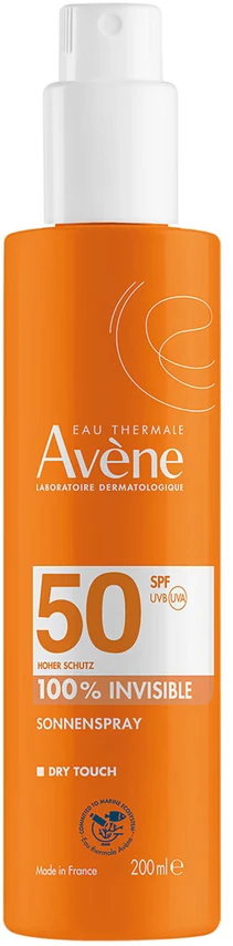 Avéne Solar Purškiklis SPF 50+ apsauginė dulksna nuo saulės, 200 ml