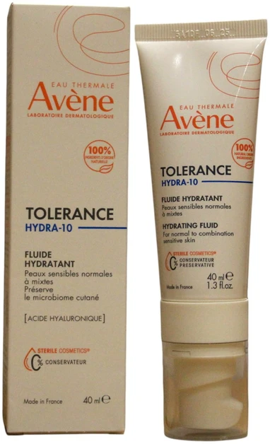 "Avene Tolerance Hydra-10" drėkinamasis veido fluidas 40ml