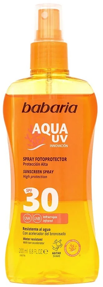 Apsaugos nuo saulės purškiklis Babaria Sun SPF 30, 200 ml