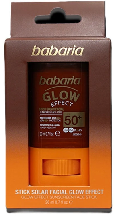 Babaria Glow Effect Stick Solar Facial Spf50, 20 ml