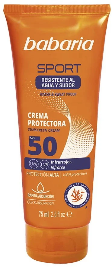 "Babaria Sport" kremas nuo saulės Spf50 75ml
